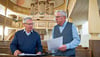 Brachten die Restaurierung der Schönburger Böhme-Orgel auf den Weg:  Volker Kindel (l.) und Udo Henschler