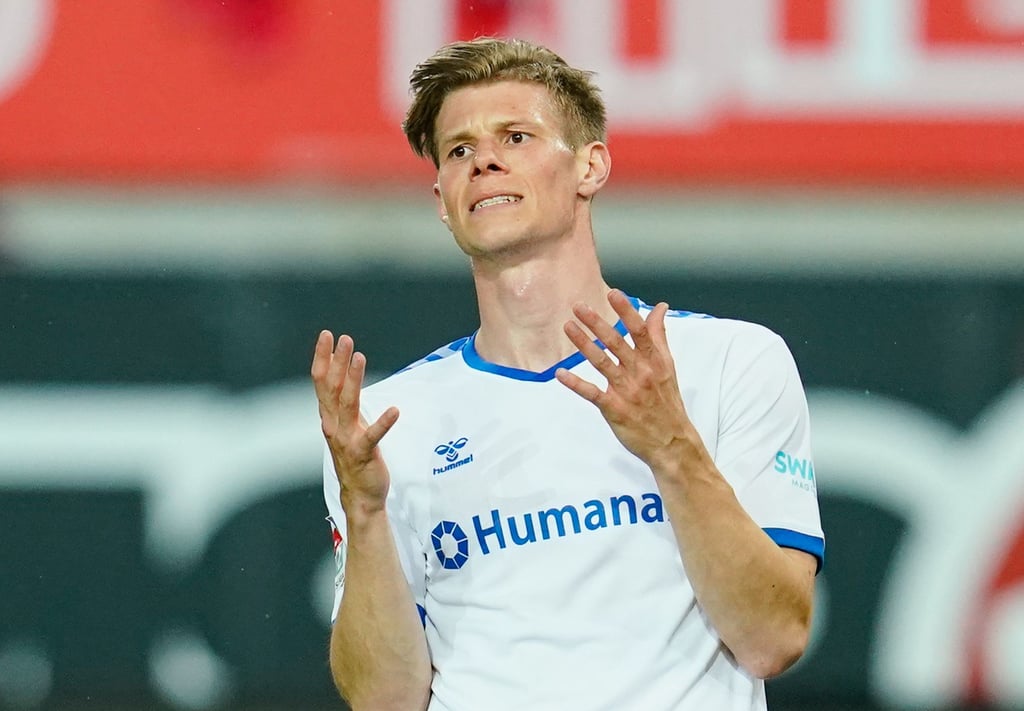 Luca Schuler war die schlechte Laune wie seinen Mitspielern deutlich anzusehen.