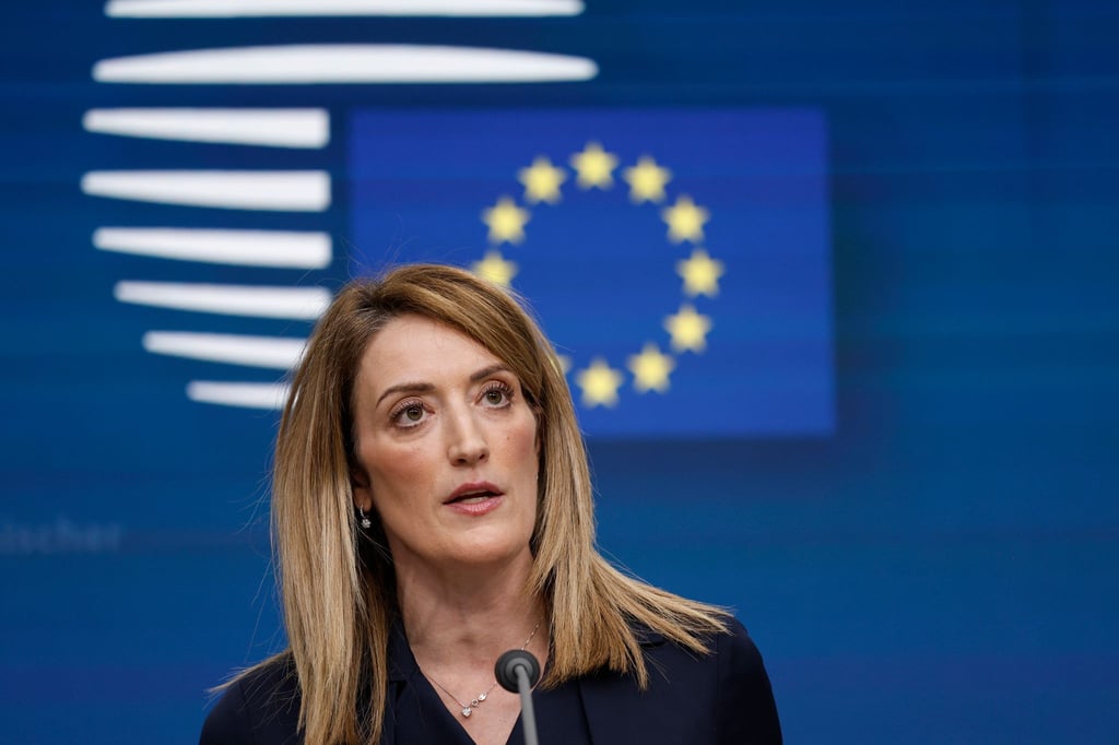 Roberta Metsola, Präsidentin des Europäischen Parlaments.