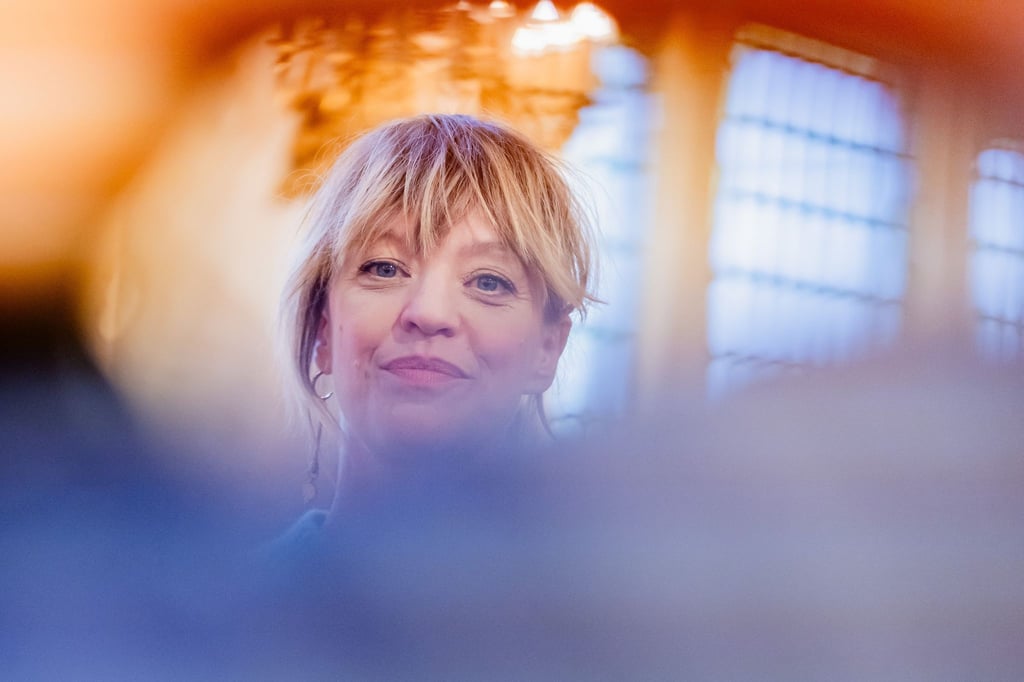 Heike Makatsch, Schauspielerin, kommt zur Premiere „Ku'damm 59 - Das Musical“ ins Theater des Westens.