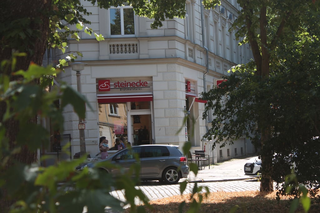 Ziel des Überfalls im Juli 2023: die Bäckerei-Filiale am Thomas-Müntzer-Platz in Halle.
