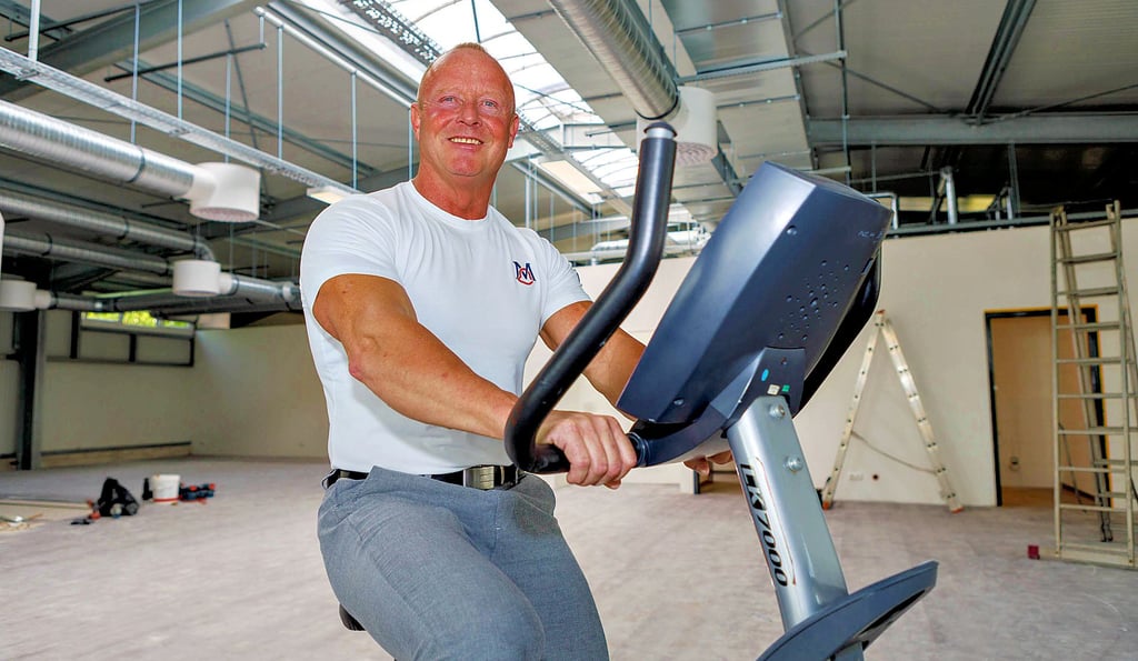 Im Juni geht’s los: Dann öffnet in der Gleinaer Straße ein neues Fitnessstudio My Gym. Inhaber René Heyner tritt dafür mächtig in die Pedale.