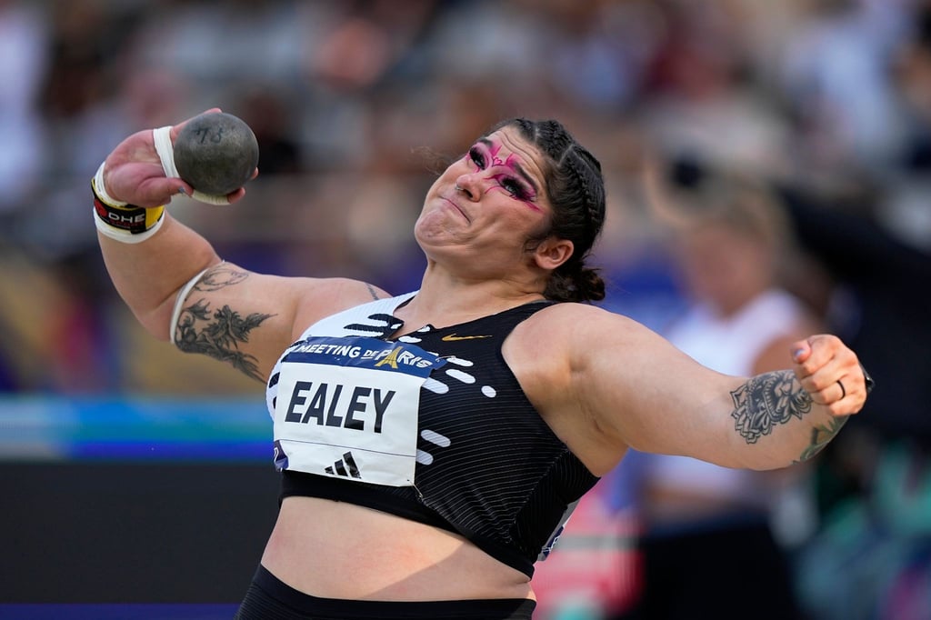 Chase Ealey aus den USA in Aktion. Sie startet nun als Chase Jackson in Halle.