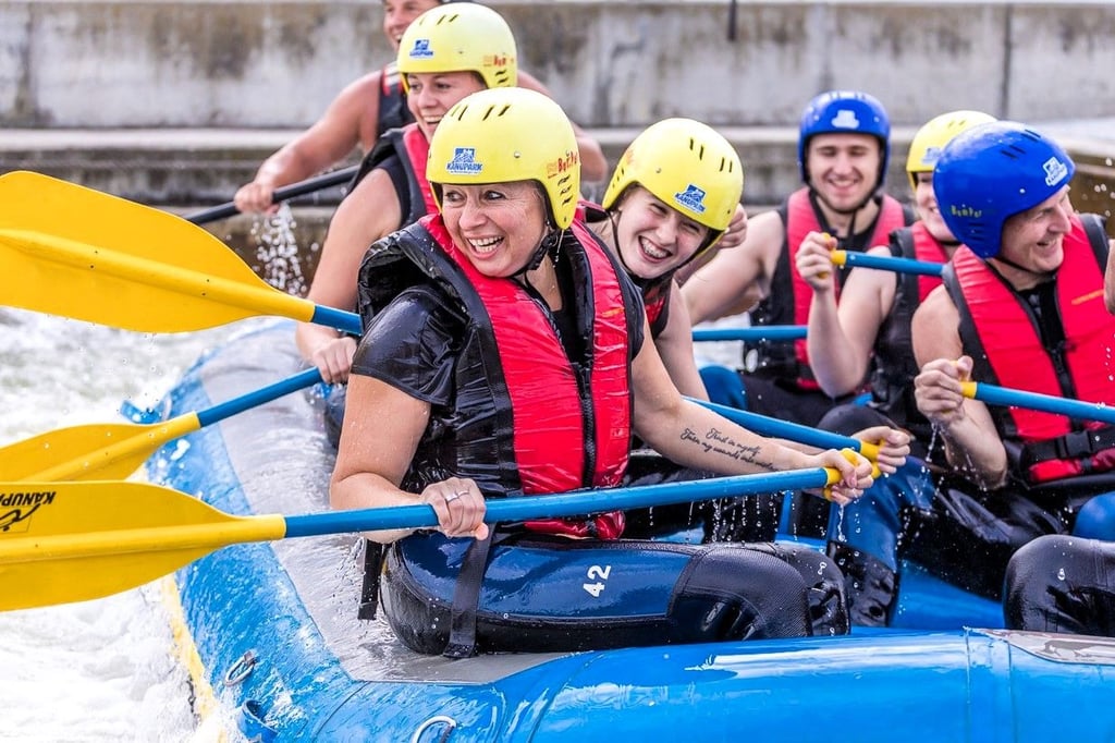 Im Kanu-Park Markkleeberg kann man Easy-Rafting ausprobieren.