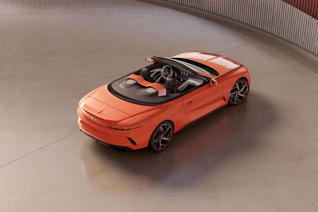 Mit Roségold verziert und oben ohne: Bentley bringt den Batur nun auch als Cabrio in raus.