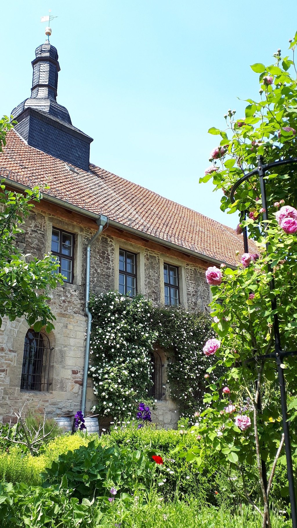 Im Kloster Michaelstein kann man den Garten erkunden.