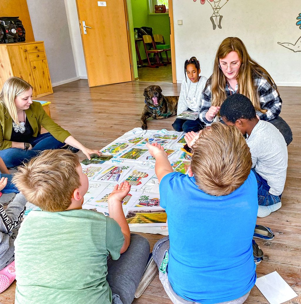 Kinder im Hort lernen durch das MoTI-Projekt mehr über die Umwelt.