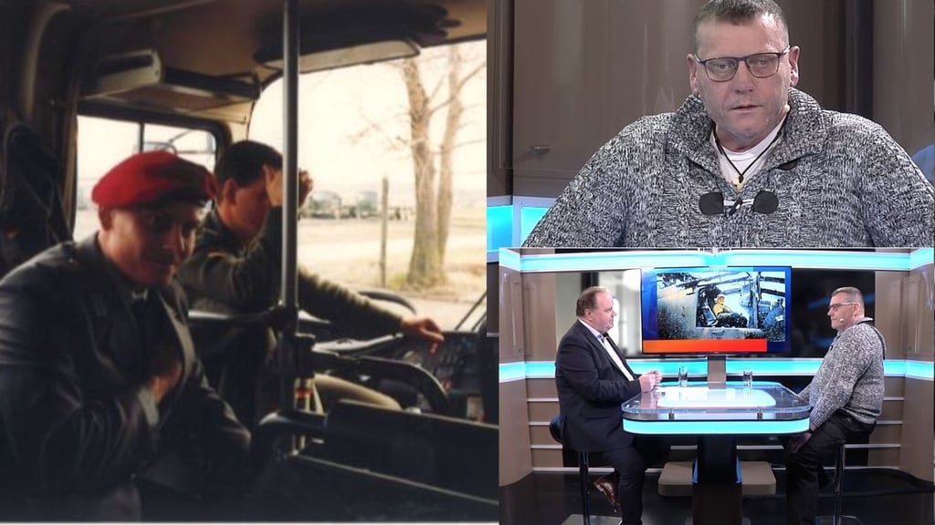 Der ehemalige Zeitsoldat Maik Kattner aus Eisleben leidet unter einer Posttraumatischen Belastungsstörung. Als Therapie hat er für sich das Malen entdeckt.