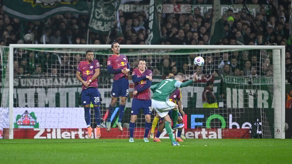 Noch kein Werder-Sieg in Leipzig: Marvin Duksch versucht sich dran im Hinspiel gegen RB