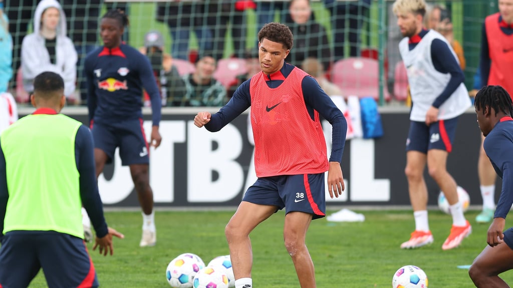 Nuha Jatta im Training von RB Leipzig.