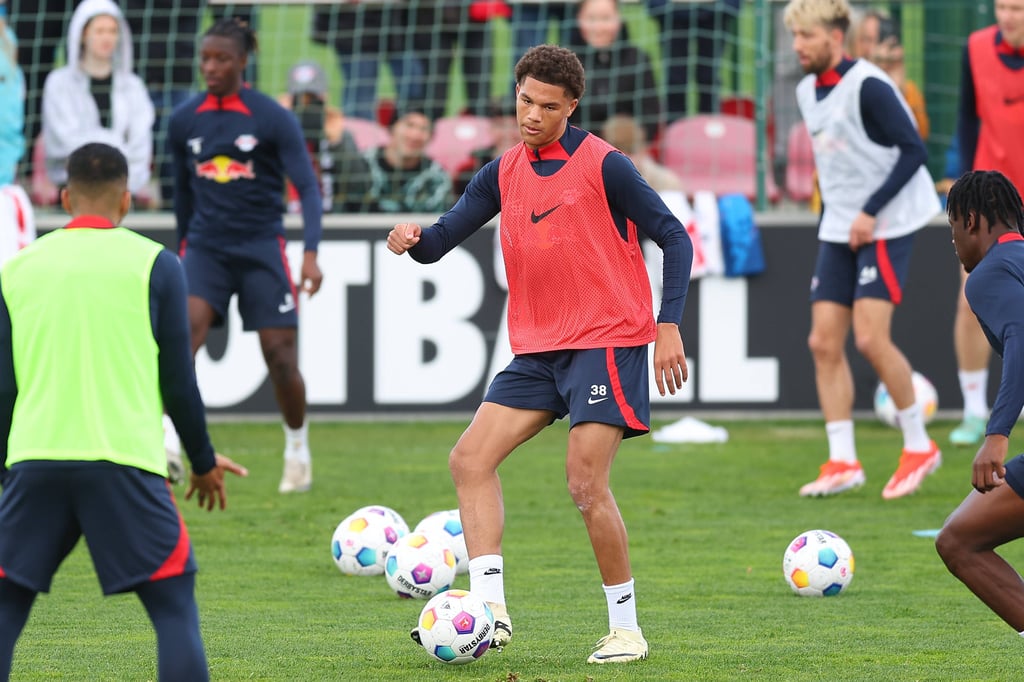 Nuha Jatta im Training von RB Leipzig.