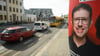 Ein Wahlplakat des sächsischen SPD-Spitzenkandidaten zur Europawahl, Matthias Ecke hängt an der Straße.