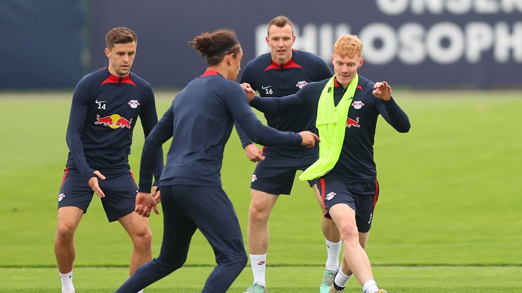 Neues Quartett in der Startaufstellung: Baumgartner, Poulsen, Klostermann und Seiwald (von links).