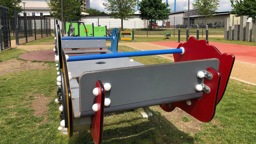 Der Spielplatz für kleinere Kinder im Weißenfelser Neustadtpark