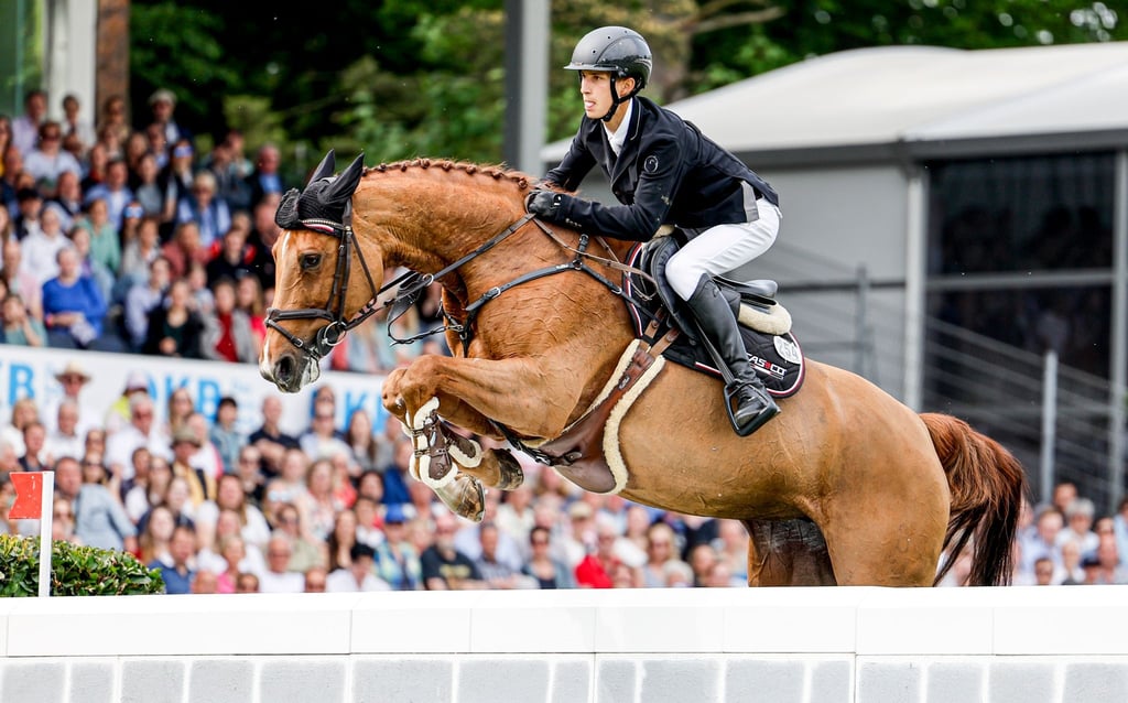 Marvin Jüngel konnte seinen Sieg beim deutschen Spring-Derby aus dem Vorjahr wiederholen.