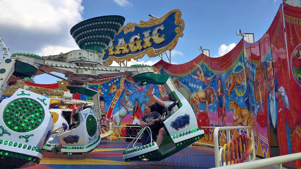 Zahlreiche Fahrgeschäfte sorgen beim Gildefest für reichlich Spaß.