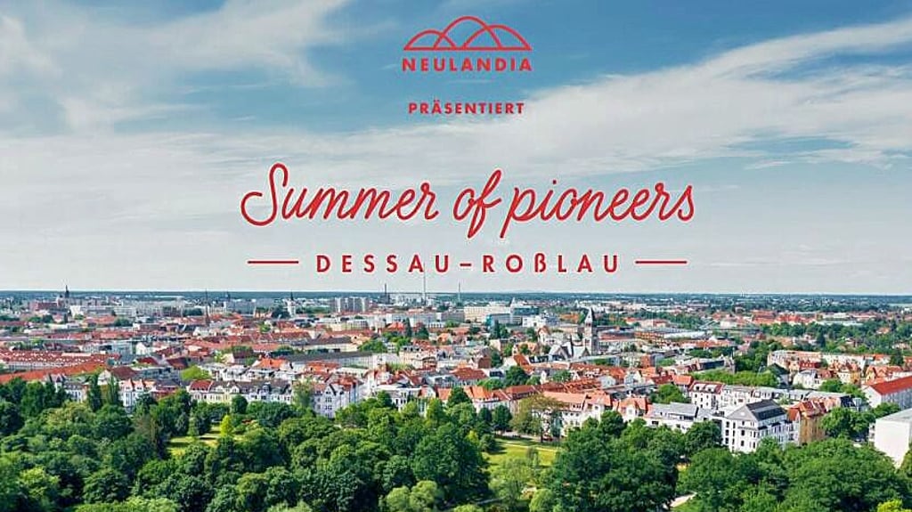 Website des „Summer of pioneers“ Dessau-Roßlau