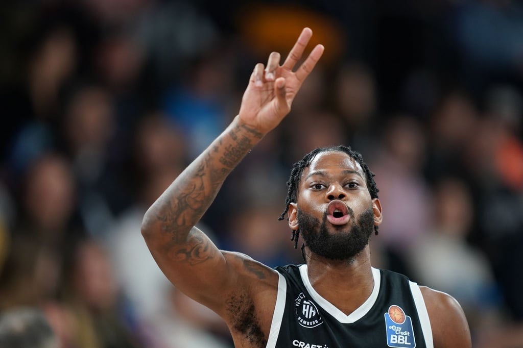Basketball: Bundesliga, Hamburg Towers, Aljami Durham in Aktion.