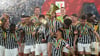 Die Spieler von Juventus Turin feiern: Juventus Turin hat zum 15. Mal den italienischen Fußball-Pokal gewonnen.
