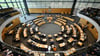 Aufnahme des Plenarsaals im Thüringer Landtag.