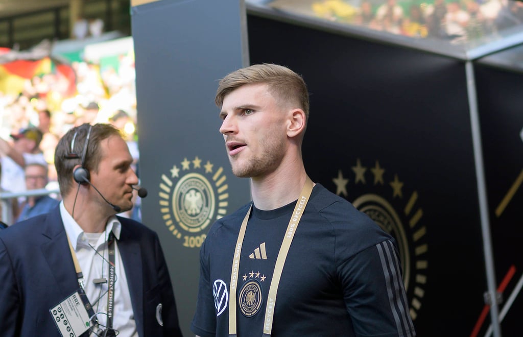 Stürmer Timo Werner spielt im Nationalteam auch nach seiner Leihe von RB Leipzig zu Tottenham Hotspur keine Rolle. Er wurde nicht für die Heim-EM 2024 nominiert.