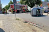 Auf der Lessingstraße in Schönebeck kam es am Donnerstag zu dem Unfall, bei dem zwei Personen leicht verletzt wurden. 