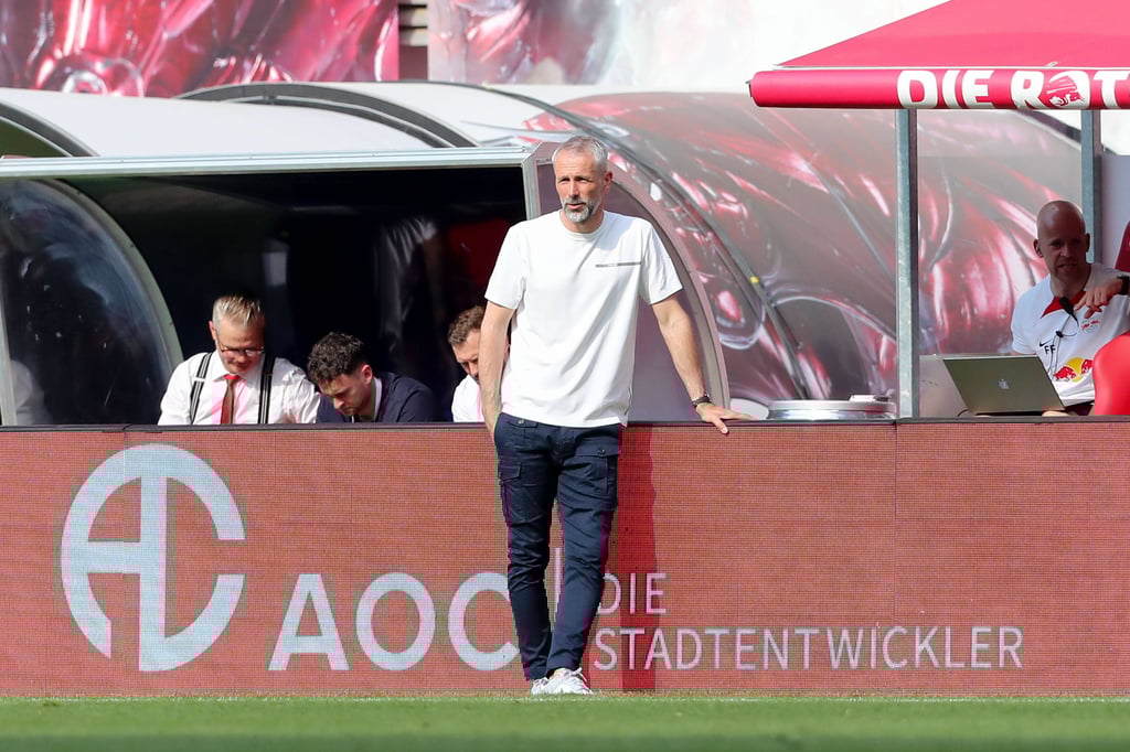 Marco Rose beim Spiel gegen Werder Bremen.