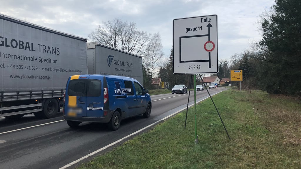 Wie bereits im vergangenen Jahr wird die Ortsdurchfahrt Dolle wieder voll gesperrt.