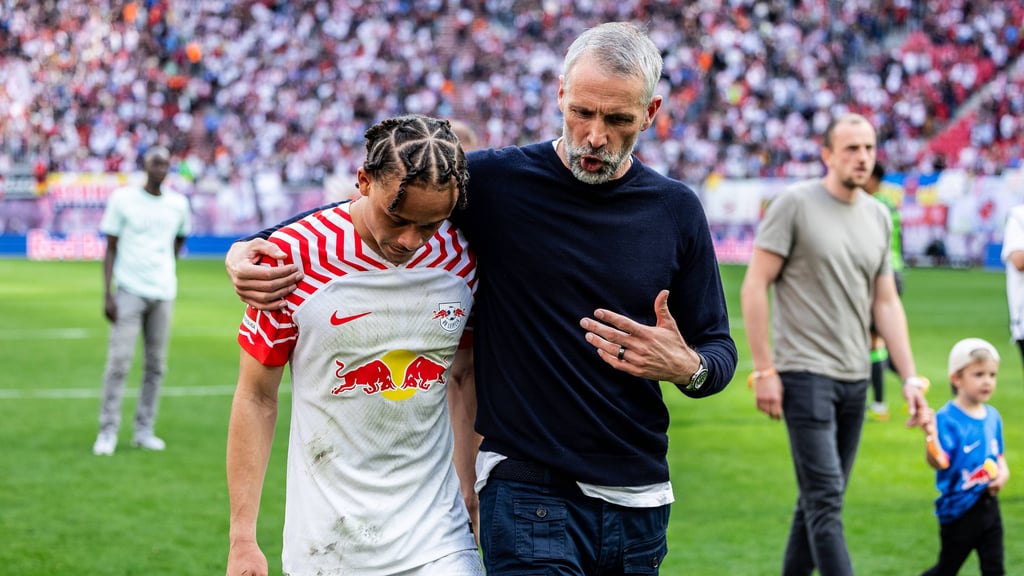 RB-Trainer Marco Rose will sich (noch) nicht von Leihspieler Xavi verabschieden