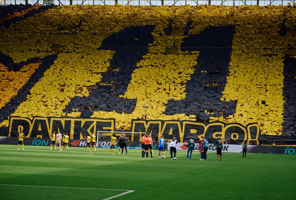 Die BVB-Fans haben eine Choreografie für Marco Reus vorbereitet.