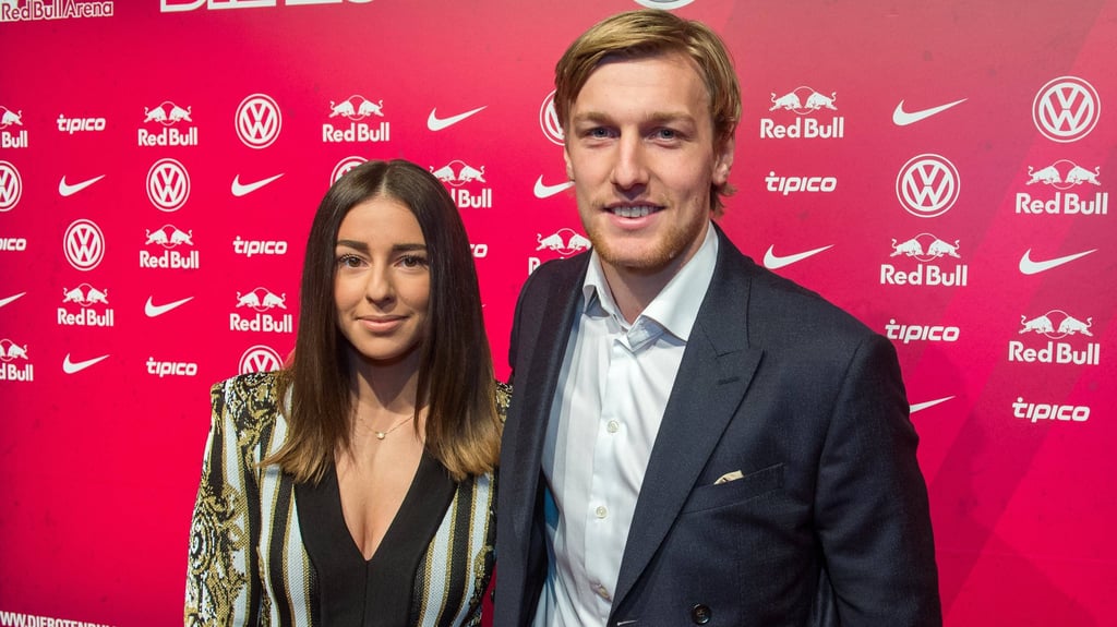 Shanga Forsberg mit ihren Noch-Ehemann und Ex-RB-Spieler Emil Forsberg