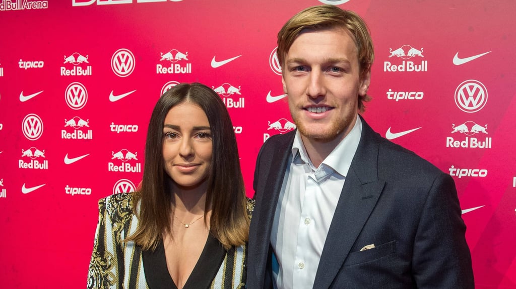 Shanga Forsberg mit ihren Noch-Ehemann und Ex-RB-Spieler Emil Forsberg