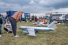 Auch eine Modellausstellung verschiedener Flugzeugtypen war am Sonnabend beim 18. Hugo-Junkers-Fest auf dem Flugplatz zu bewundern.