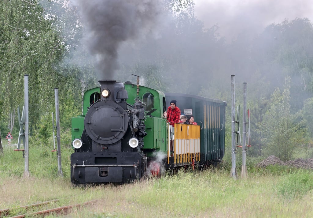 Die Dampflok „Wilde Hilde“ der Kohlebahn Meuselwitz.