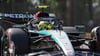Lewis Hamilton aus Großbritannien vom Team Mercedes-AMG Petronas Formula One Team ist auf der Strecke in Imola unterwegs.