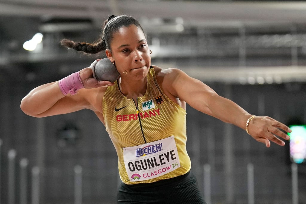 Landete mit einer Weite von 19,40 auf dem zweiten Platz: Kugelstoßerin Yemisi Ogunleye.