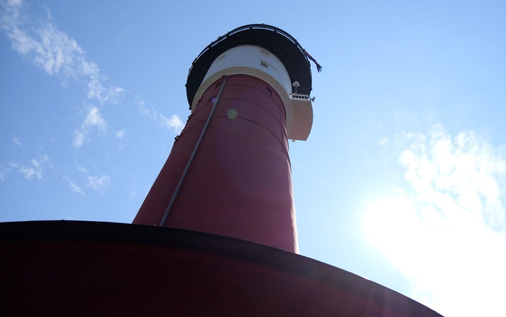 Der denkmalgeschützte Alte Leuchtturm auf der Nordseeinsel. Am Pfingstmontag wurde der neue Leuchtturmwärter Jochheim vorgestellt.