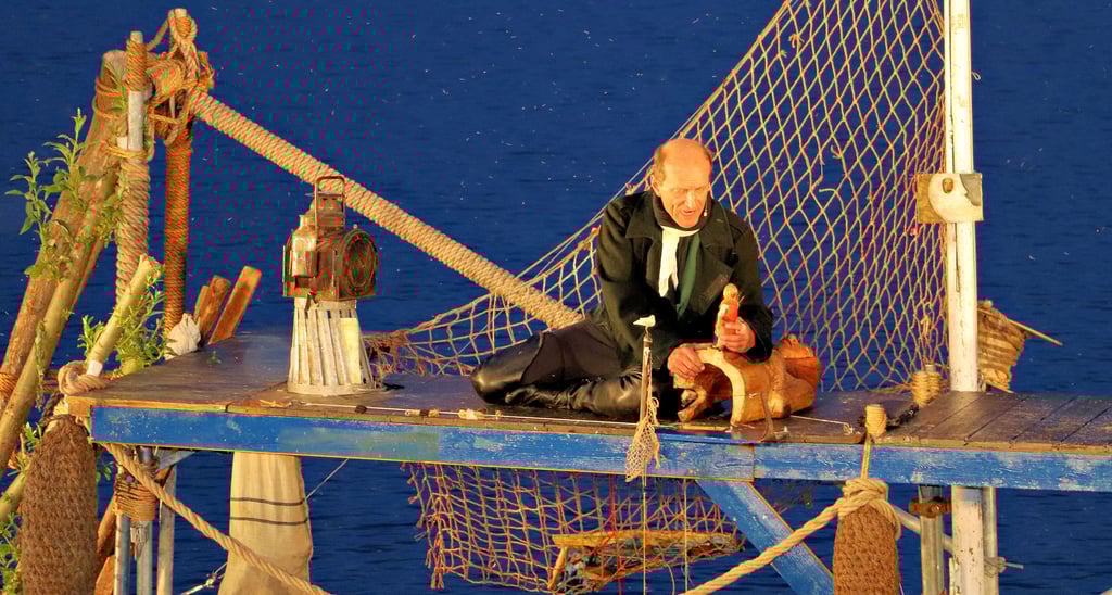 Schauspieler Matthias Engel am Kiessee in Zerben.
