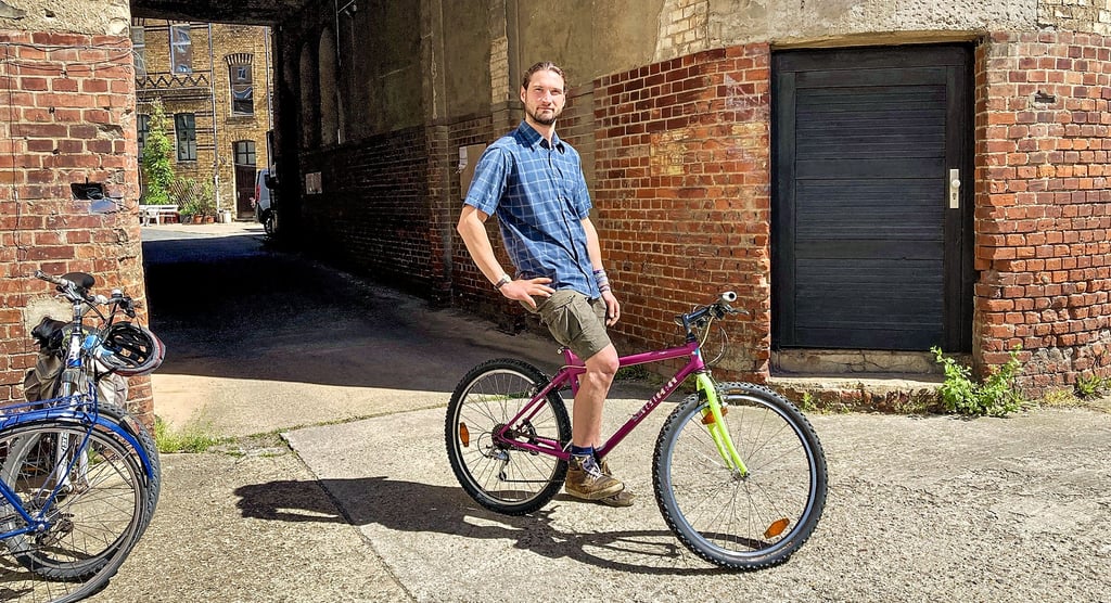Der Sohn von Musiker Volkhard Brock und Grünen-Stadträtin Inés Brock-Harder: Fahrrad-Enthusiast Tilman Brock.
