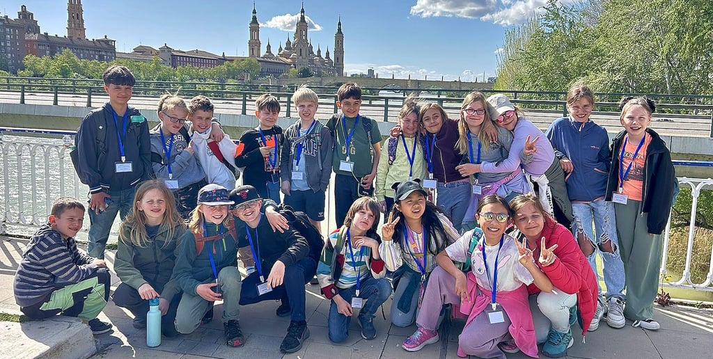 Eine vierte Klasse der Dreisprachigen Internationalen Grundschule in Magdeburg ist zum Schüleraustausch in der spanischen Großstadt Saragossa.