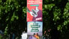 Beim Aufhängen von Wahlplakaten sind am Montag in Magdeburg zwei Menschen bedroht worden.