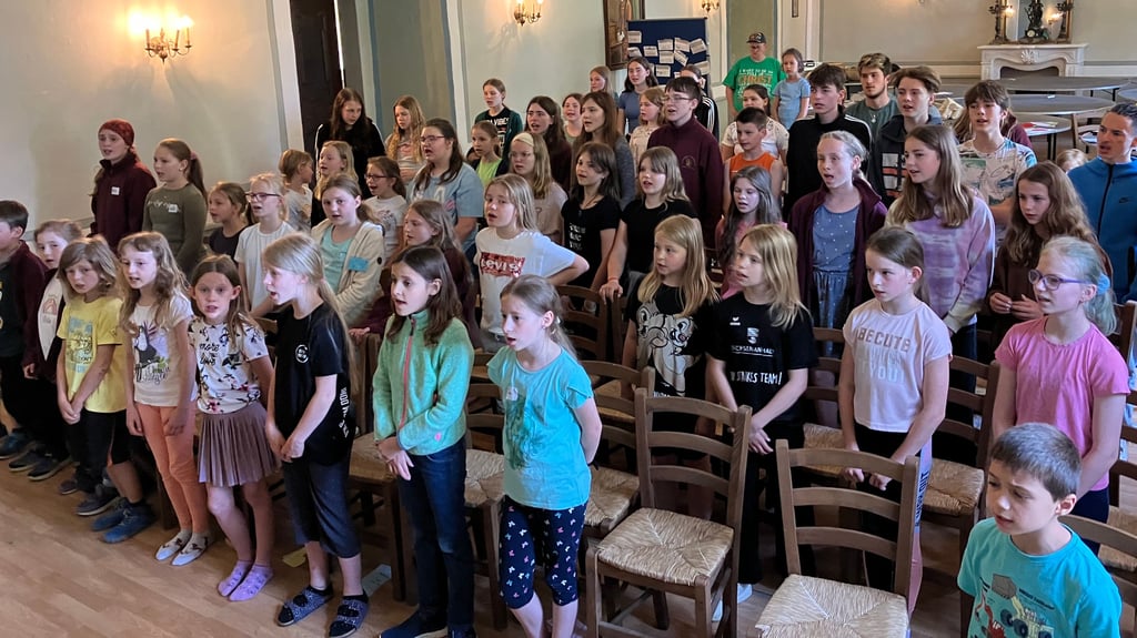 Bei der Musical-Probe im Kloster Hedersleben.