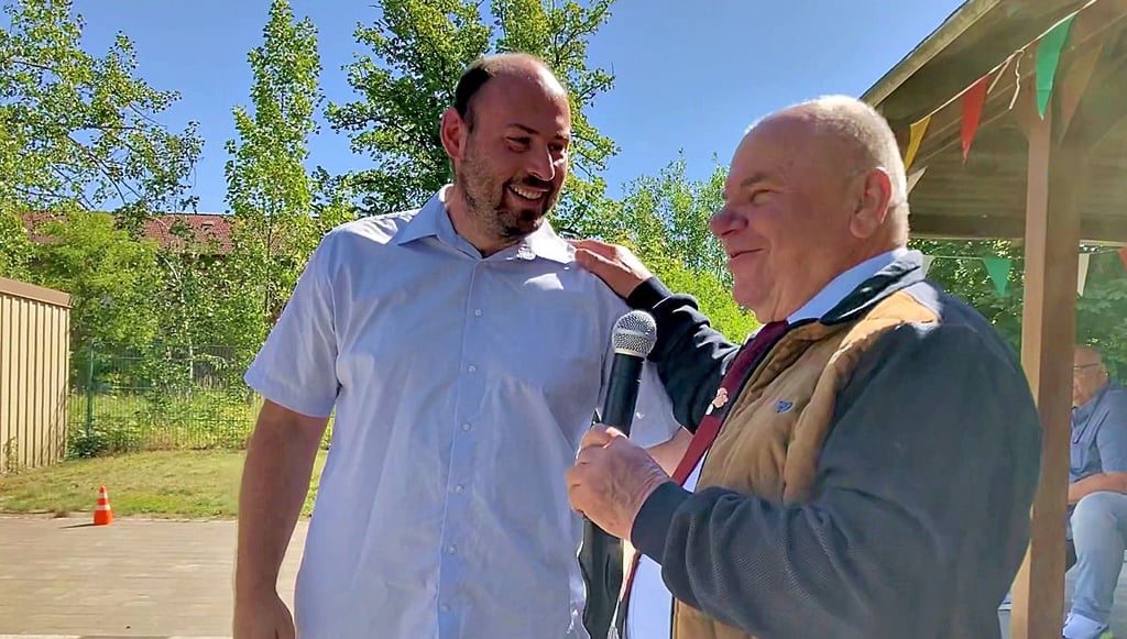 Stefan Schweigert (li.) folgt Gerd Bartosch als WBB-Vorsitzender.