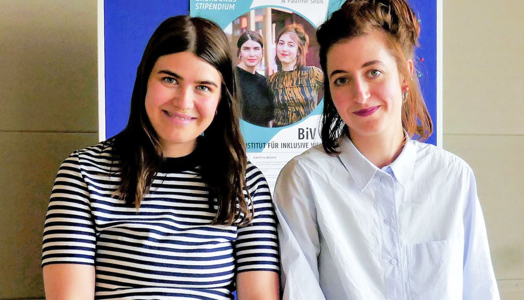 Julika Prantner-Weber (l.) hat die Idee in ihrer Masterarbeit entwickelt und setzt sie nun mit Pauline Seuß um.