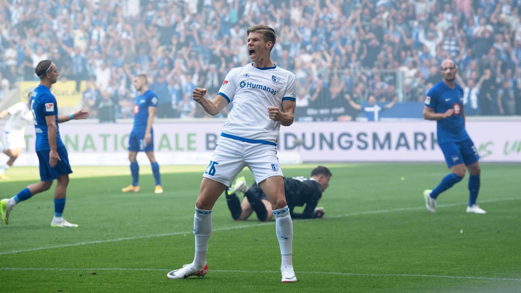 Luca Schuler jubelt künftig für und nicht mehr gegen Hertha BSC Berlin in der 2. Bundesliga.