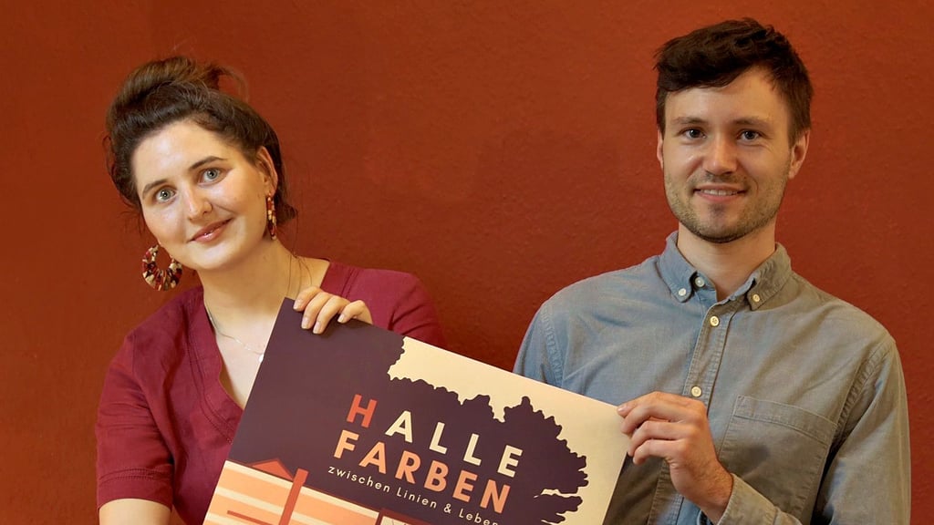 Stellen in der Geiststraße 26 aus: Britta und Gregor Wansa, die Gründer von „Ostkarte“.