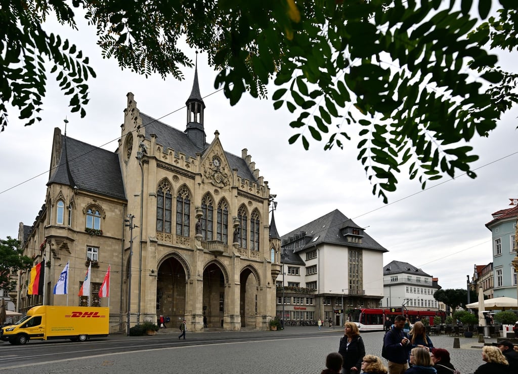 Das Rathaus der Landeshauptstadt Erfurt.