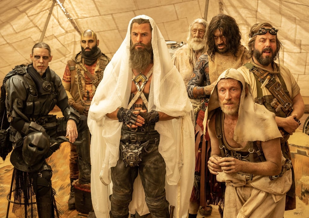 Chris Hemsworth als Dementus in einer Szene des Films „Furiosa: A Mad Max Saga“.