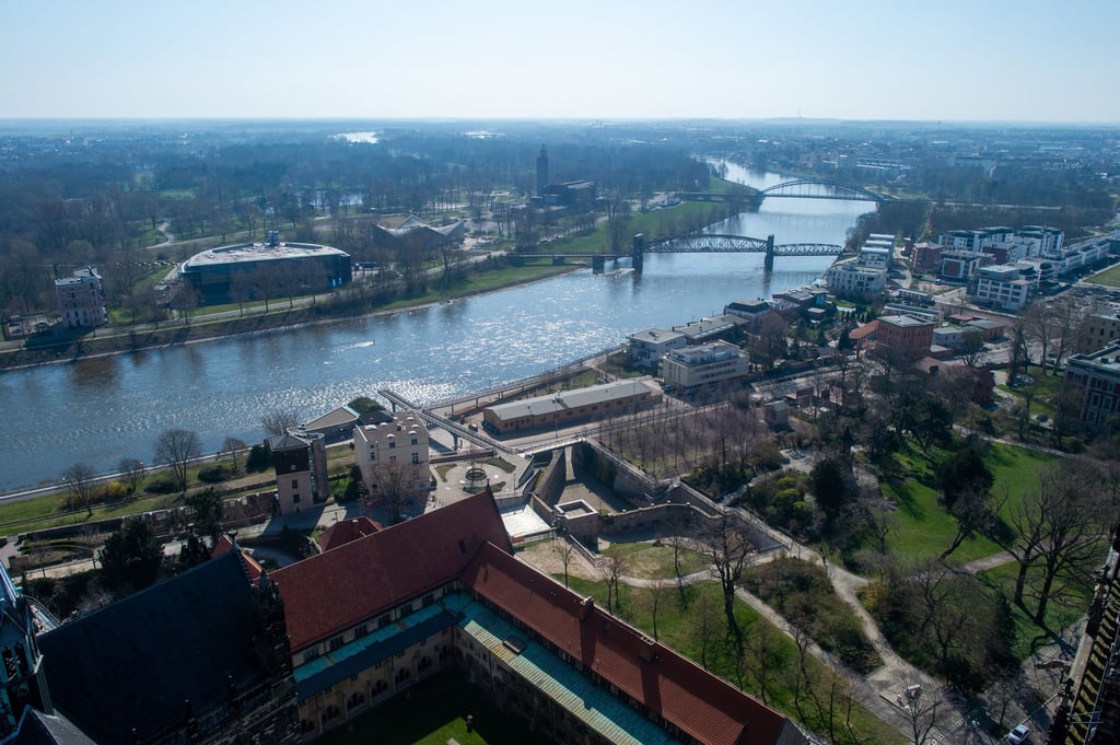 Die Elbe in Magdeburg.