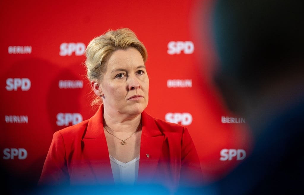 Franziska Giffey, die scheidende Landesvorsitzende der SPD Berlin.